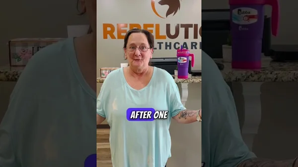 A patient speaking to her positive experience at Rebelution Healthcare